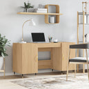 Wooden Desk for Home And Office With Gold Handles - Vantage Home