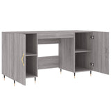 Wooden Desk for Home And Office With Gold Handles - Vantage Home