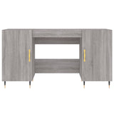 Wooden Desk for Home And Office With Gold Handles - Vantage Home