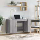 Wooden Desk for Home And Office With Gold Handles - Vantage Home