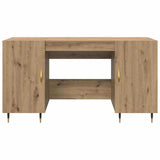 Wooden Desk for Home And Office With Gold Handles - Vantage Home