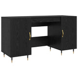 Wooden Desk for Home And Office With Gold Handles - Vantage Home