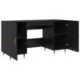 Wooden Desk for Home And Office With Gold Handles - Vantage Home