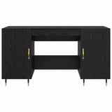 Wooden Desk for Home And Office With Gold Handles - Vantage Home