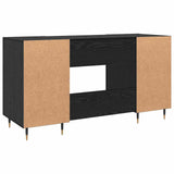 Wooden Desk for Home And Office With Gold Handles - Vantage Home