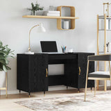 Wooden Desk for Home And Office With Gold Handles - Vantage Home