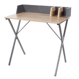 Wooden Desk for Home And Office With Grey Legs - Loft