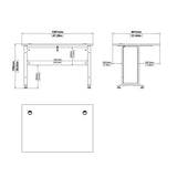 Wooden Desk for Home And Office 120cm Wide in Oak - Prima