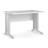 Wooden Desk for Home And Office 120cm Wide in White - Prima