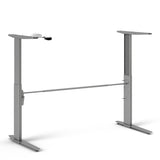 Wooden Desk for Home And Office 150cm Wide in White With Height Adjustable Legs - Prima