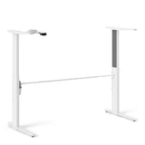 Wooden Desk for Home And Office 150cm Wide in White With Height Adjustable Legs - Prima