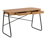 Wooden Desk for Home And Office With 2 Drawers - Blueton