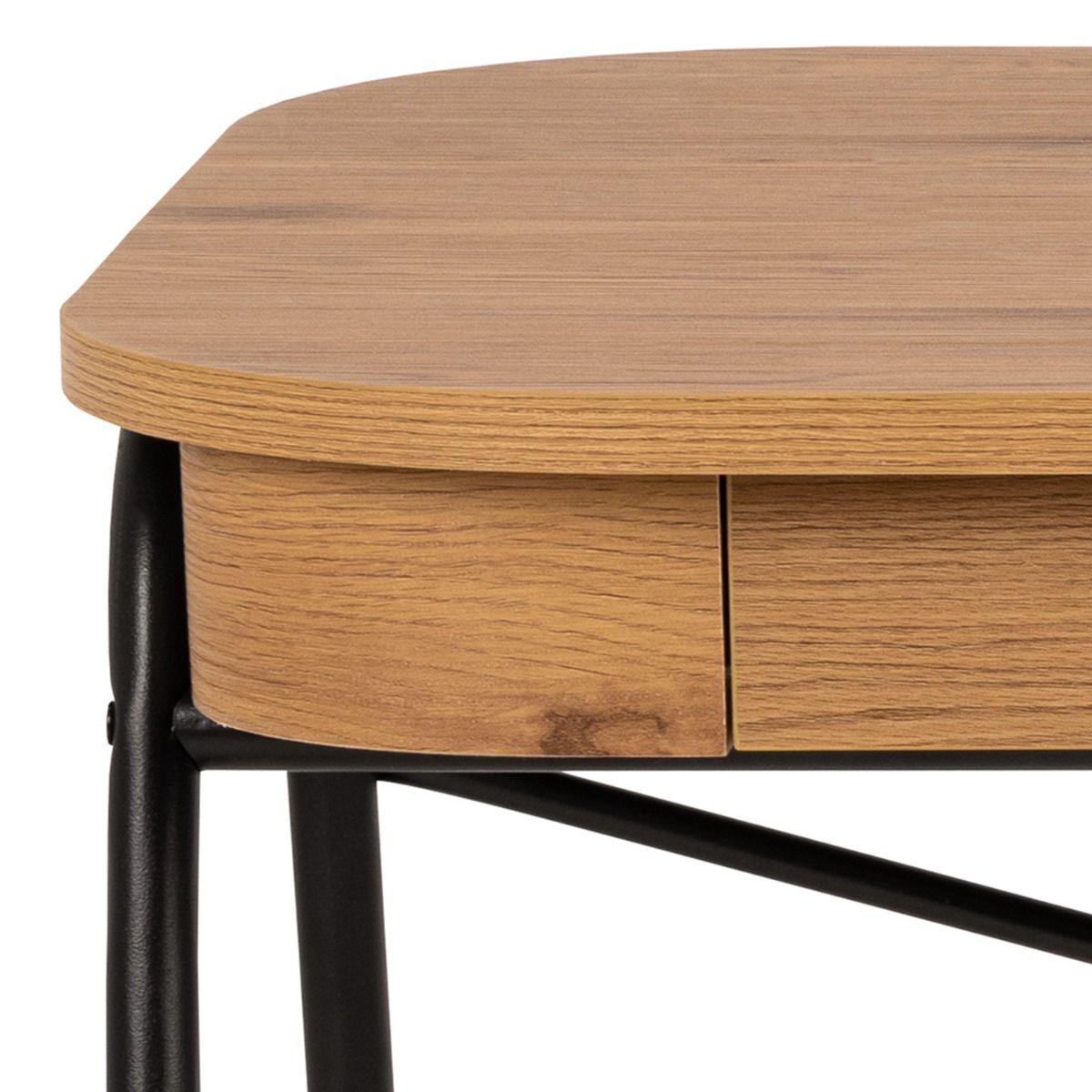 Wooden Desk for Home And Office With 2 Drawers - Blueton
