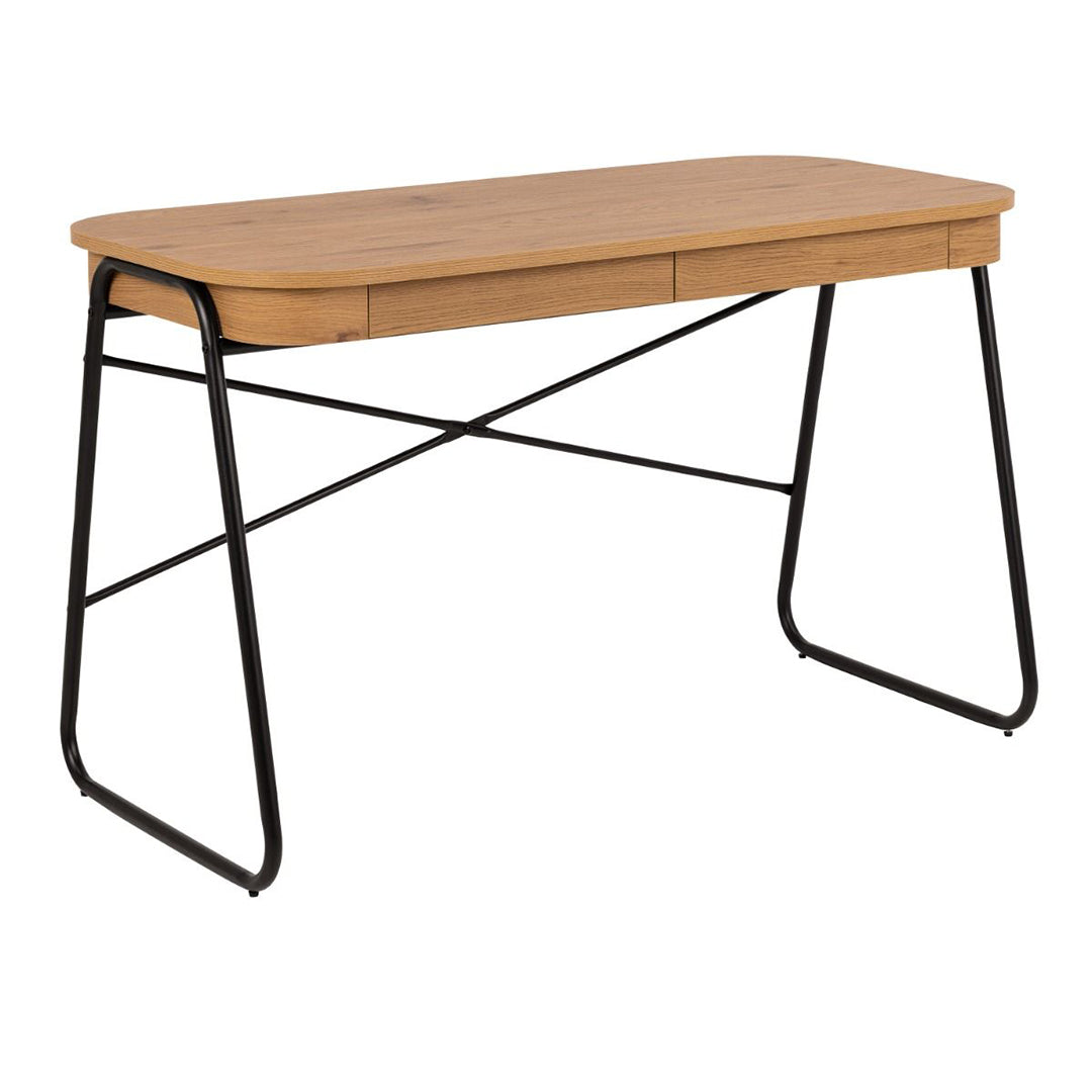 Wooden Desk for Home And Office With 2 Drawers - Blueton