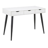 Wooden Desk for Home And Office With 3 Drawers And Black Legs - Neptun