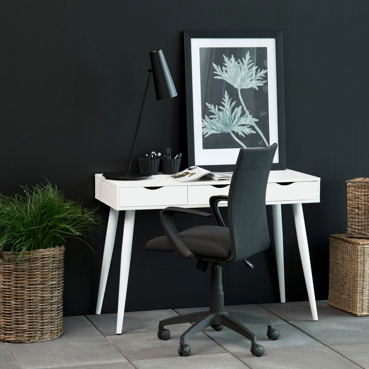 Wooden Desk for Home And Office With 3 Drawers - Neptun