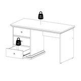 Wooden Desk for Home And Office With 3 Drawers - Paris