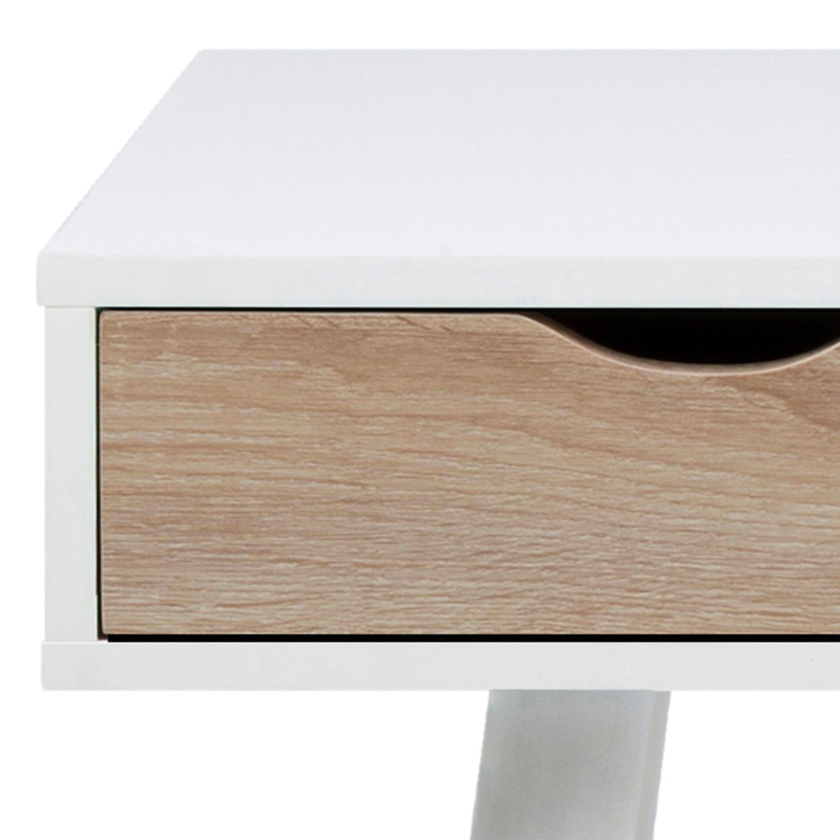 Wooden Desk for Home And Office With 3 Oak Drawers - Neptun