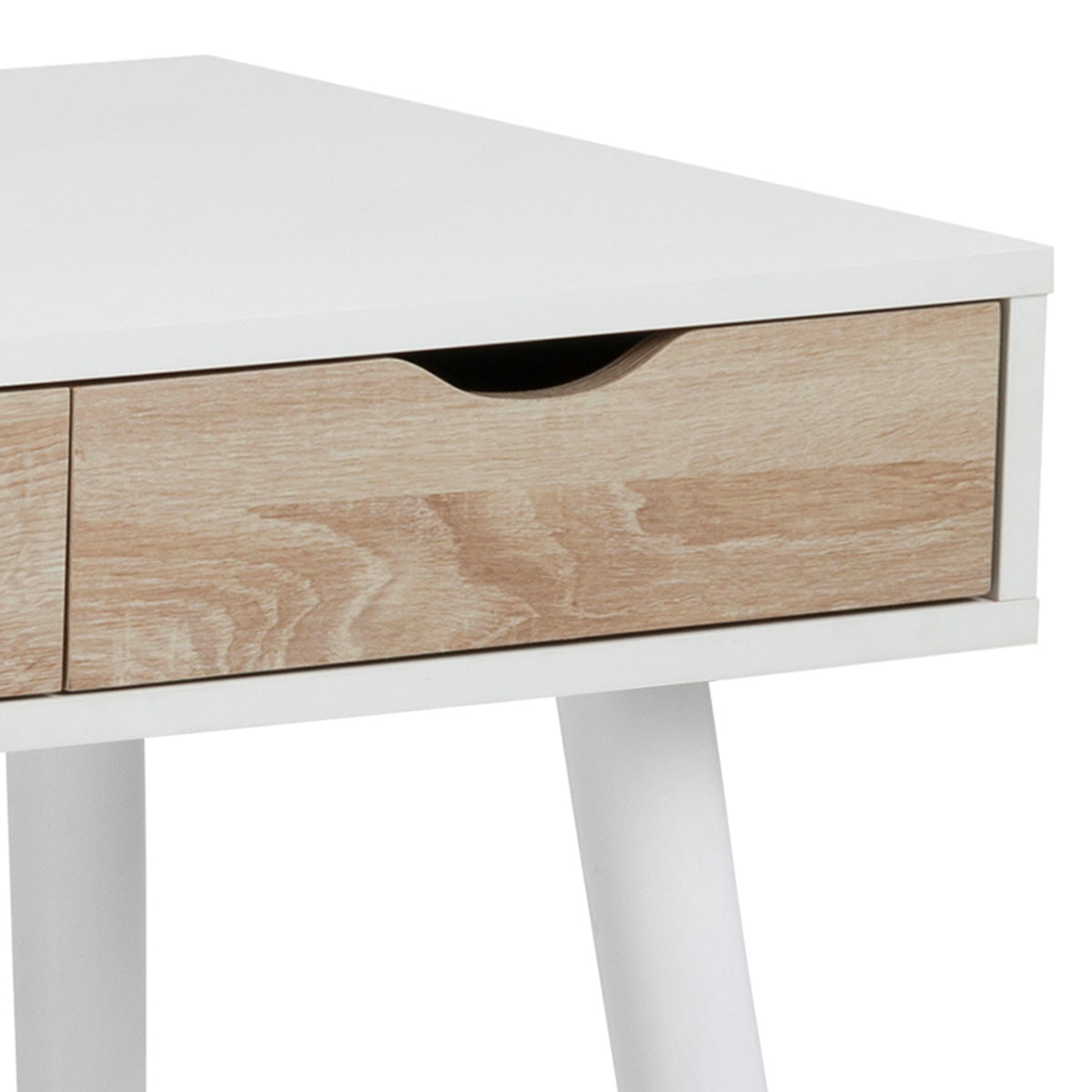 Wooden Desk for Home And Office With 3 Oak Drawers - Neptun
