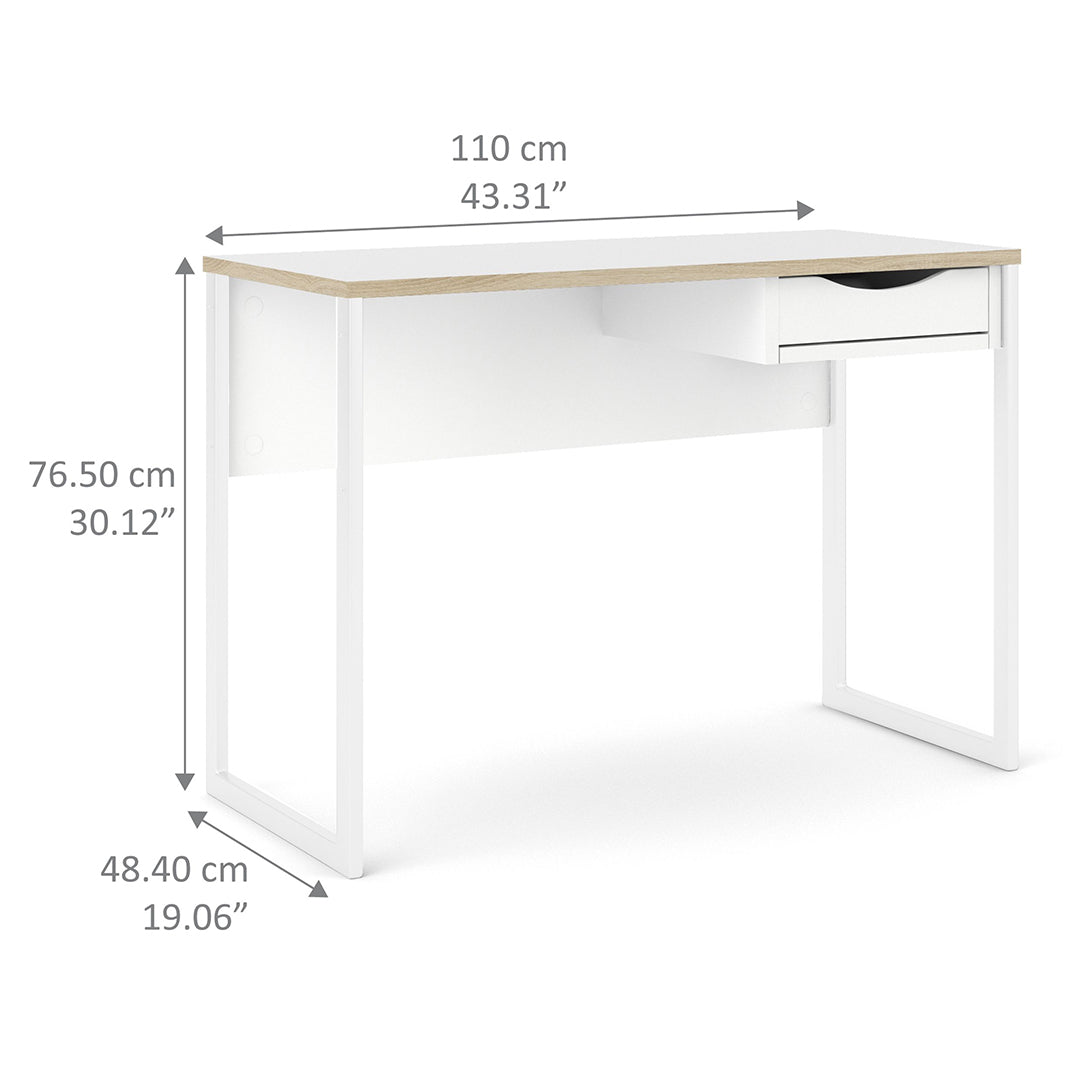Wooden Desk for Home And Office With 1 Drawer - Function Plus