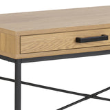Wooden Desk for Home And Office 110cm Wide With 1 Drawer - Seaford
