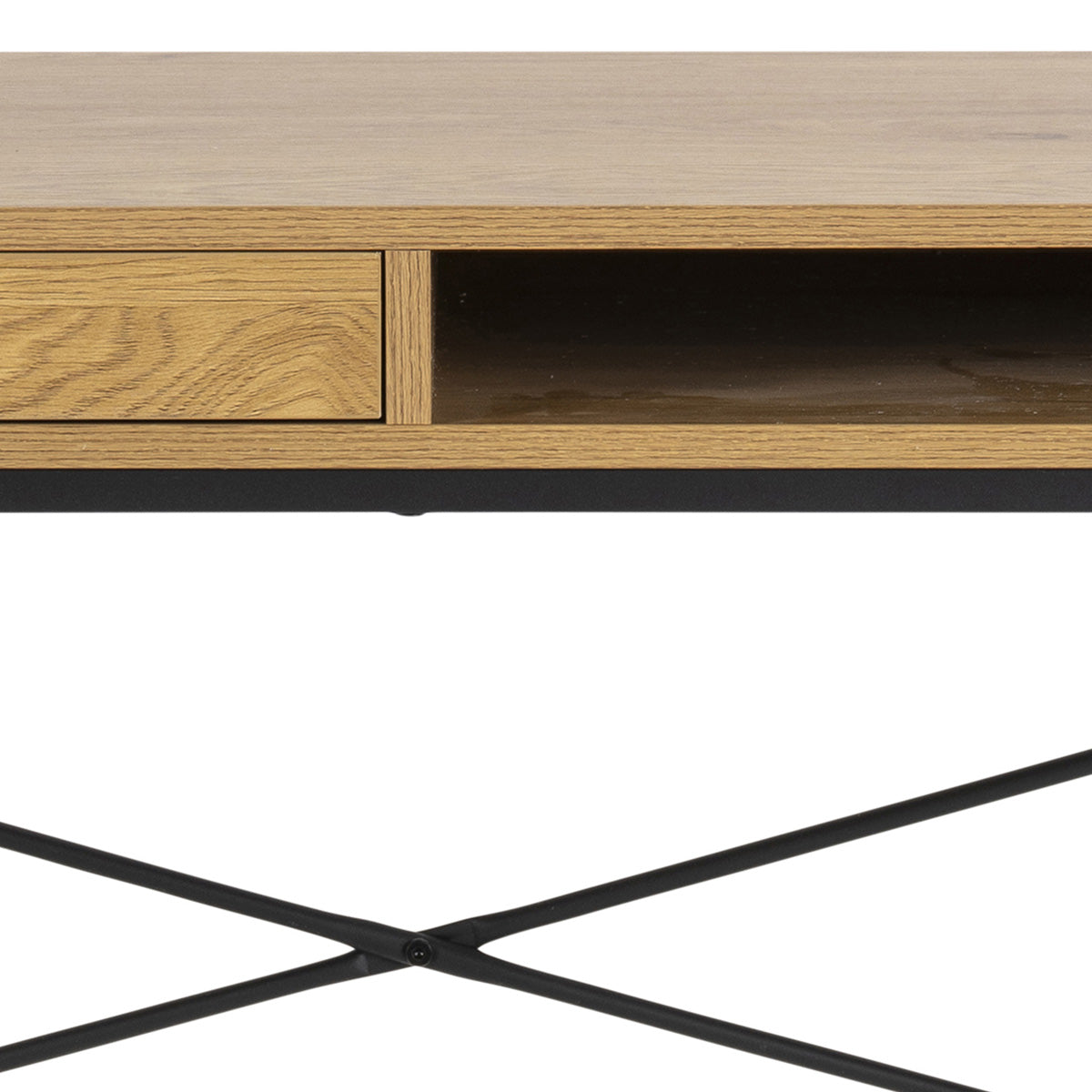 Wooden Desk for Home And Office 110cm Wide With 1 Drawer - Seaford