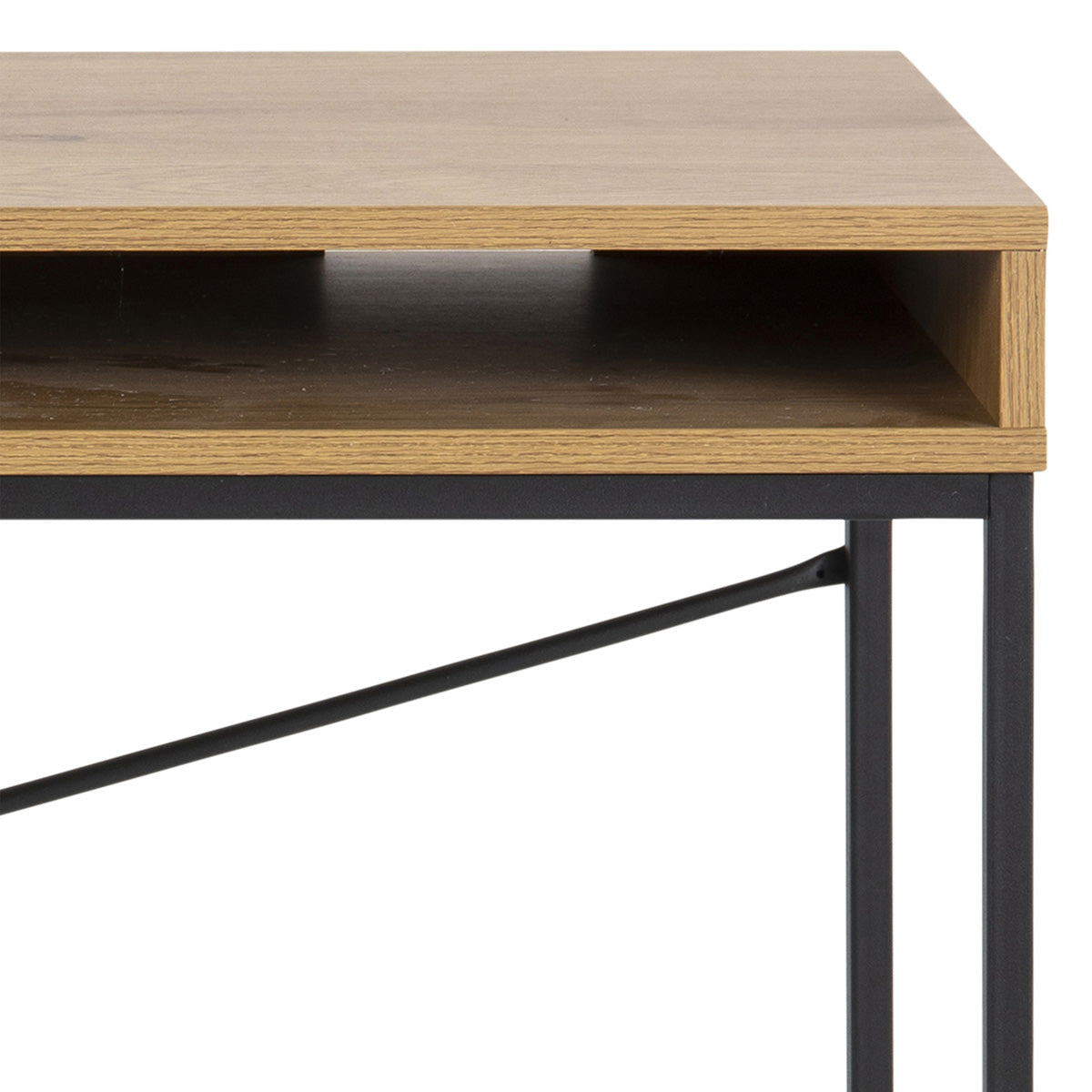 Wooden Desk for Home And Office 110cm Wide With 1 Drawer - Seaford