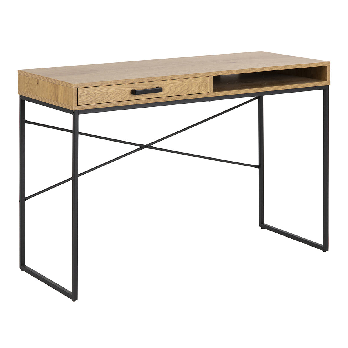 Wooden Desk for Home And Office 110cm Wide With 1 Drawer - Seaford