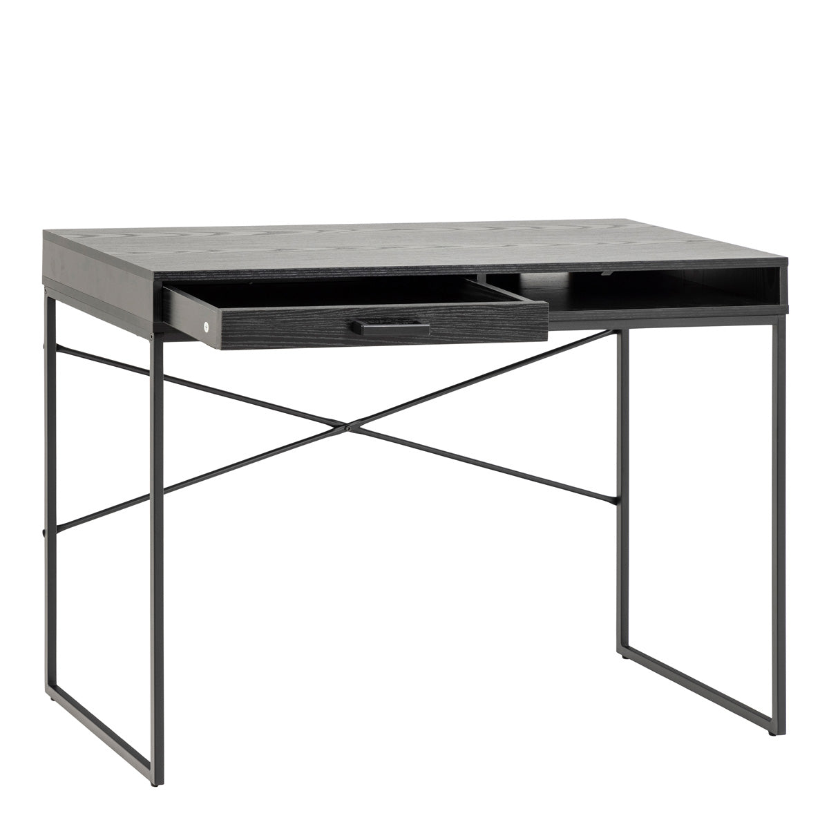 Wooden Desk for Home And Office 110cm Wide With 1 Drawer - Seaford