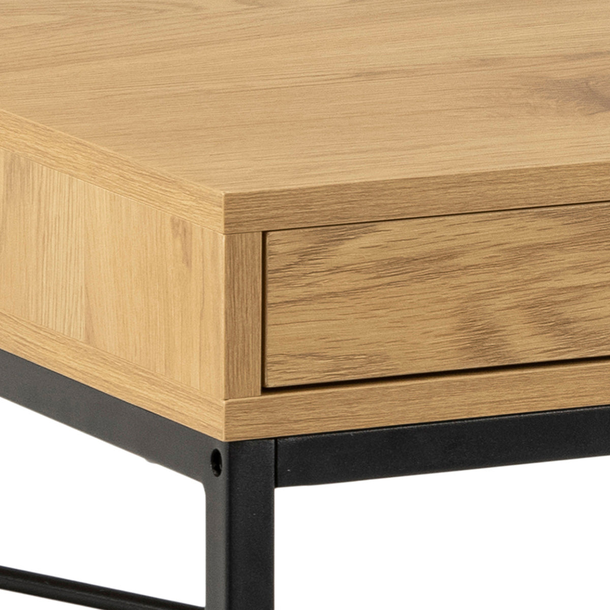 Wooden Desk for Home And Office 140cm Wide With 1 Drawer - Seaford