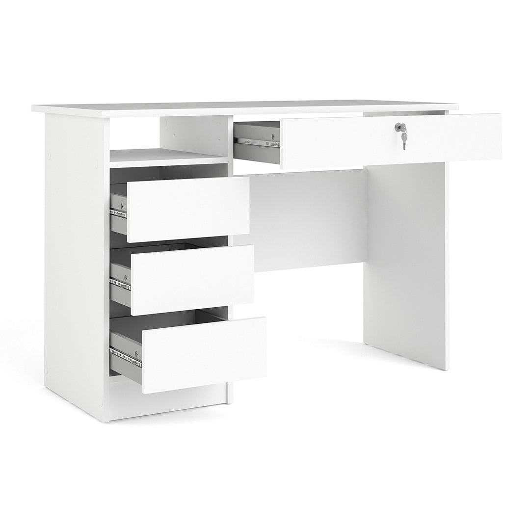 Wooden Desk for Home And Office 4 Drawers - Function Plus