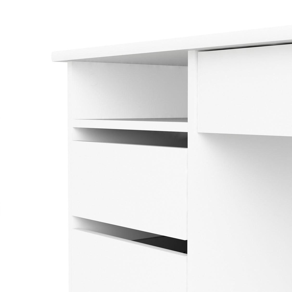 Wooden Desk for Home And Office 4 Drawers - Function Plus