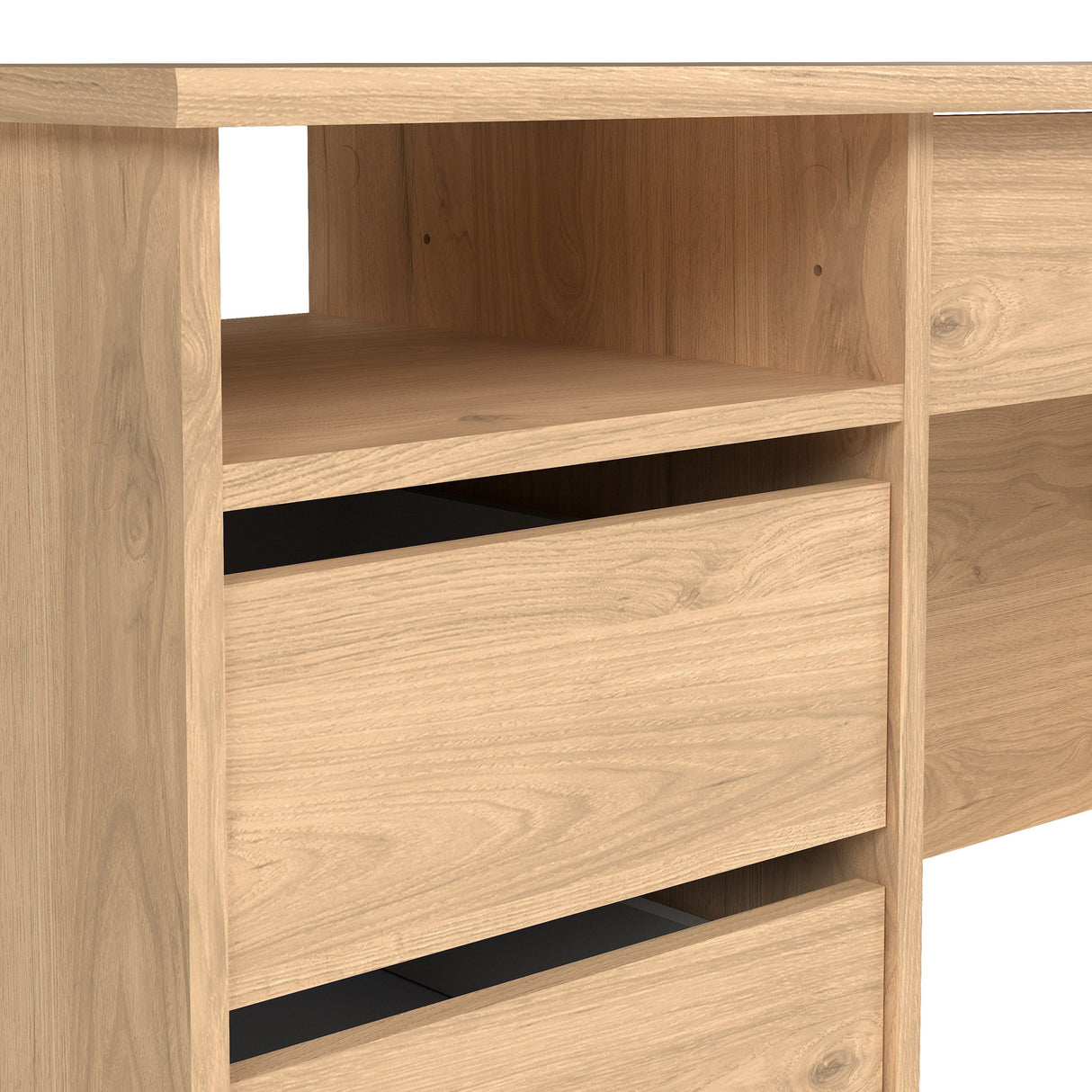 Wooden Desk for Home And Office 4 Drawers - Function Plus