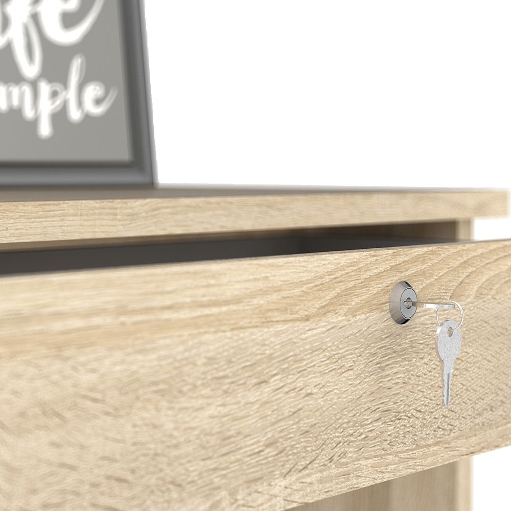 Wooden Desk for Home And Office With 5 Drawers - Function Plus