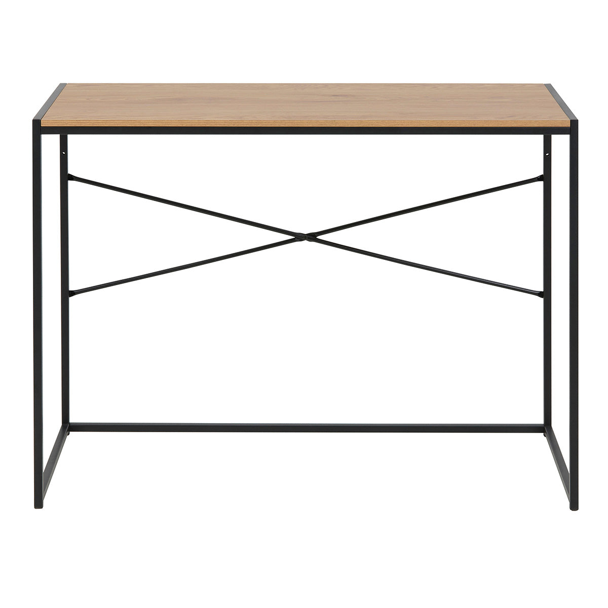 Wooden Desk Home And Office With Black Metal Frame - Seaford