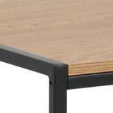 Wooden Desk Home And Office With Black Metal Frame - Seaford