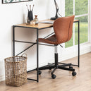 Wooden Desk Home And Office With Black Metal Frame - Seaford