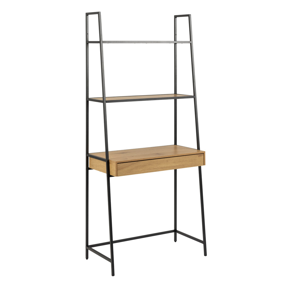 Wooden Desk for Home And Office in Ladder Design With 1 Drawer - Seaford