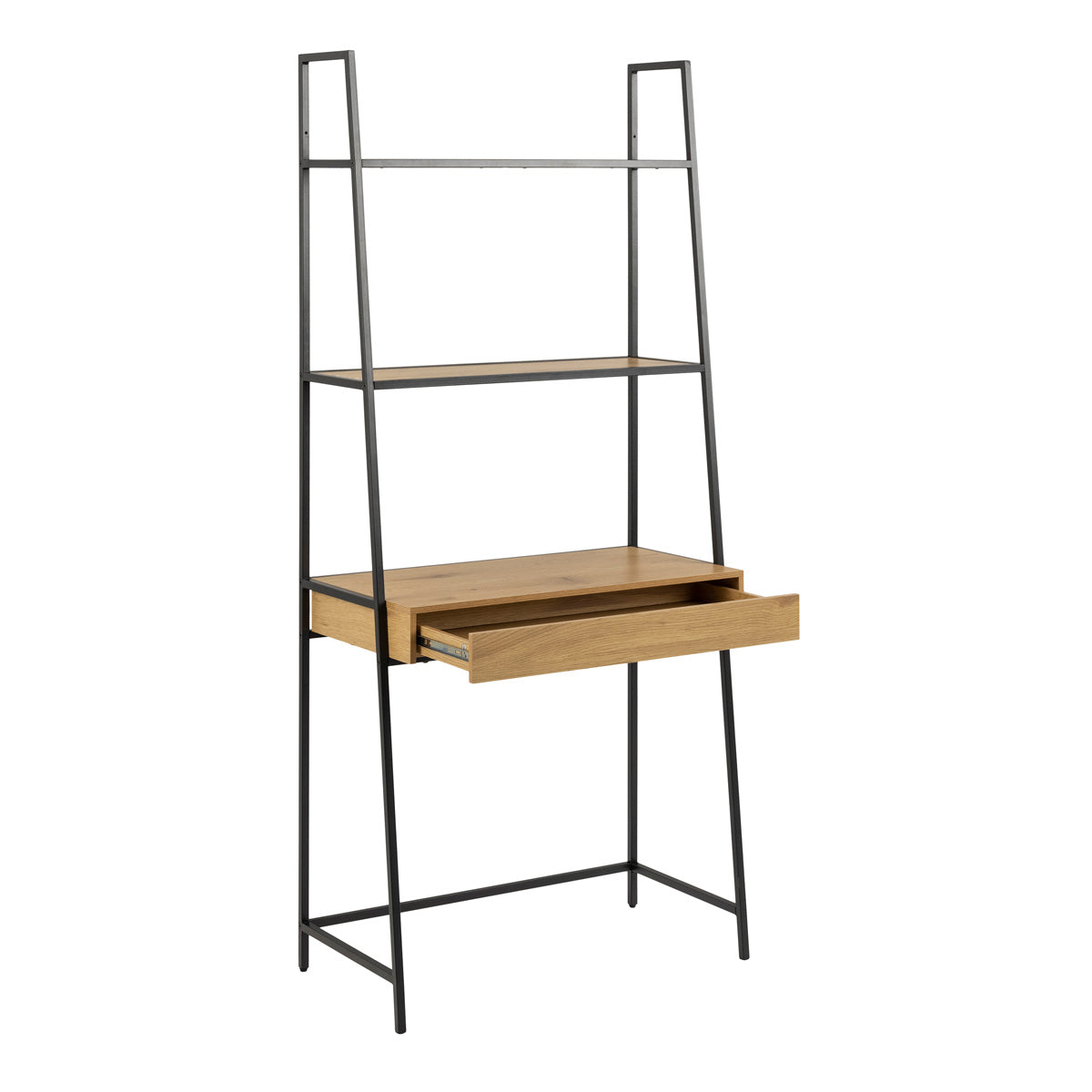 Wooden Desk for Home And Office in Ladder Design With 1 Drawer - Seaford
