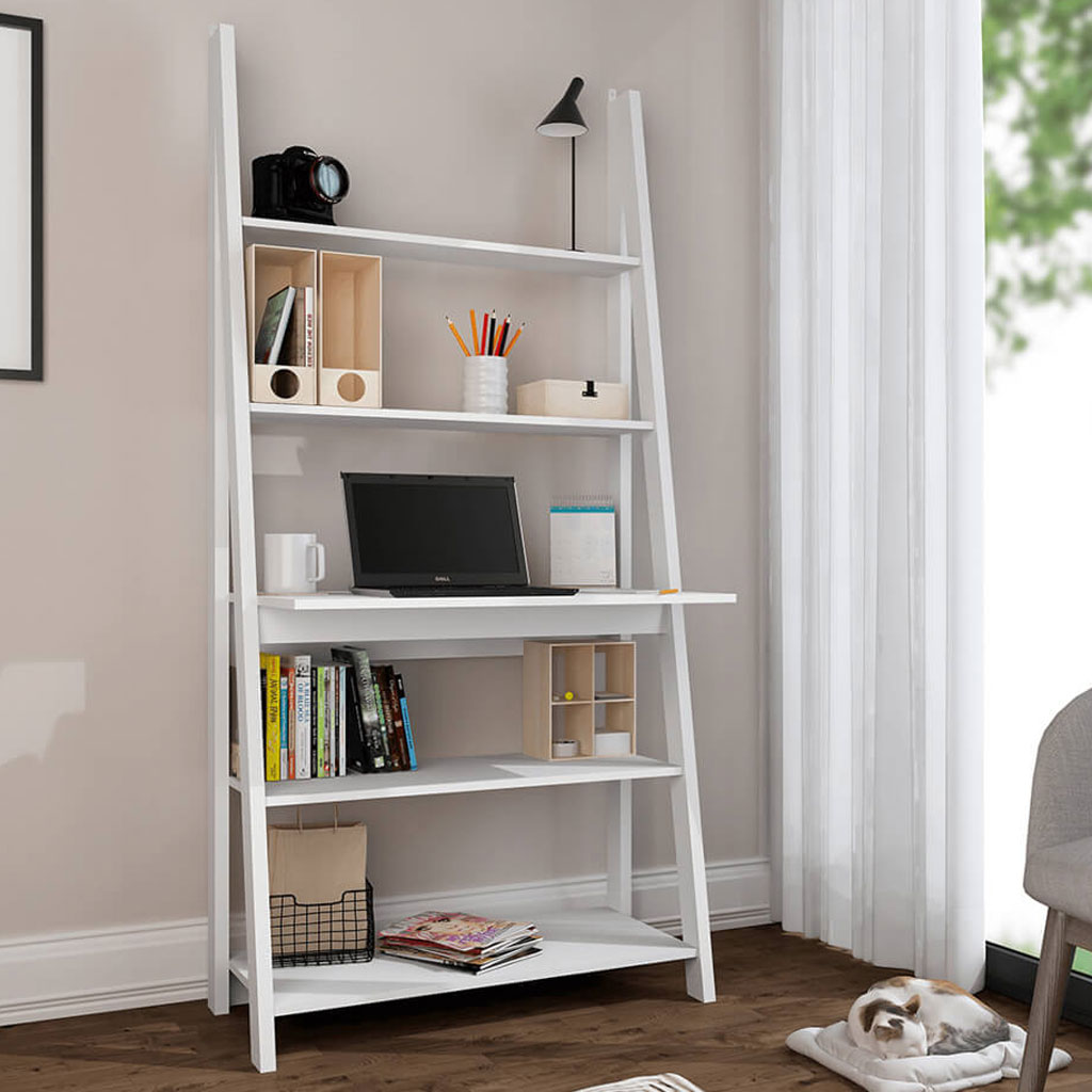 Wooden Desk Ladder for Home And Office - Tiva