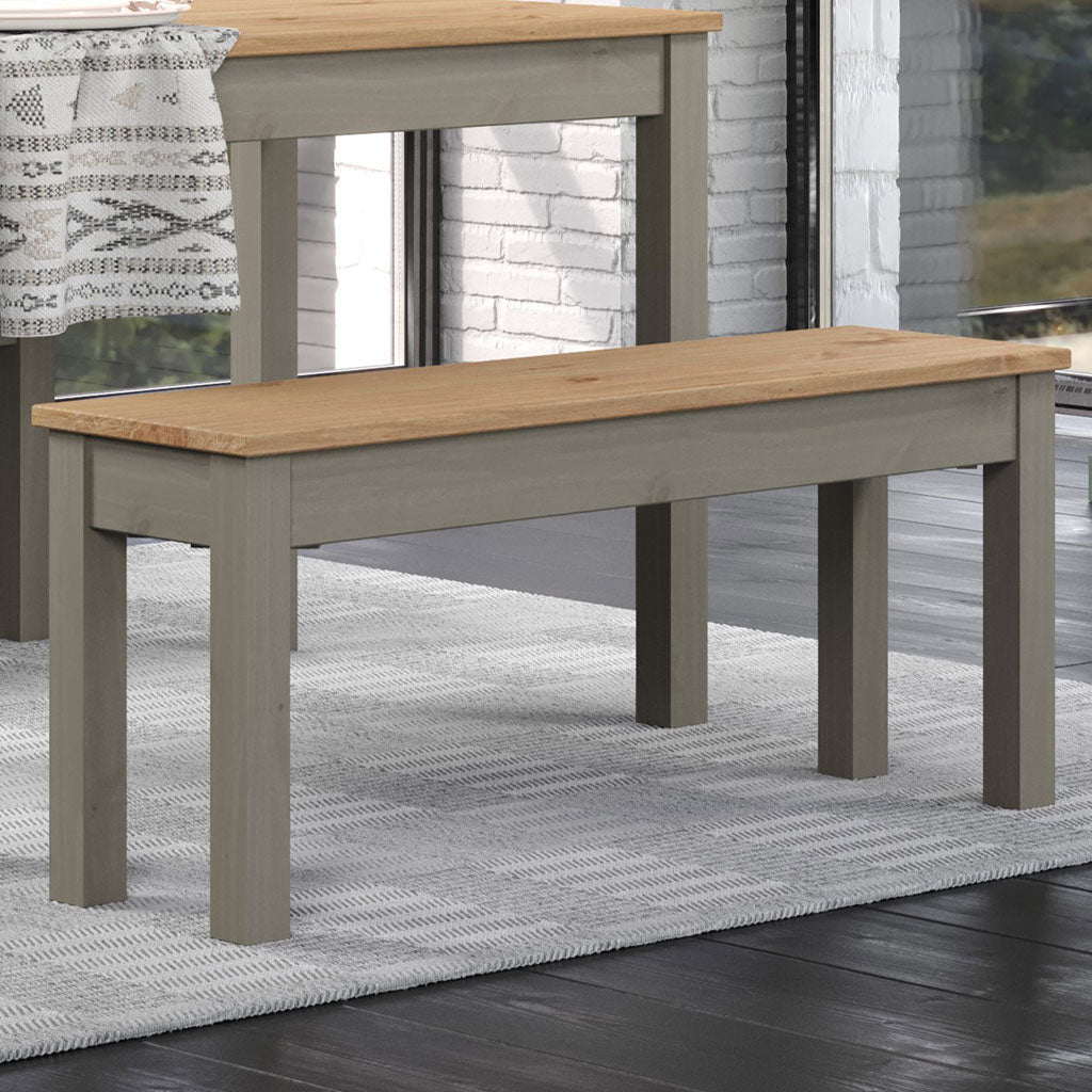 Wooden Dining Bench 105cm Wide - Corona | Cozy Furniture Direct