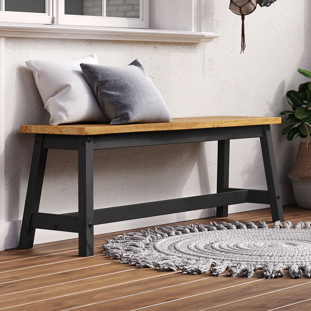 Wooden Dining Bench 122.5cm Wide - Corona