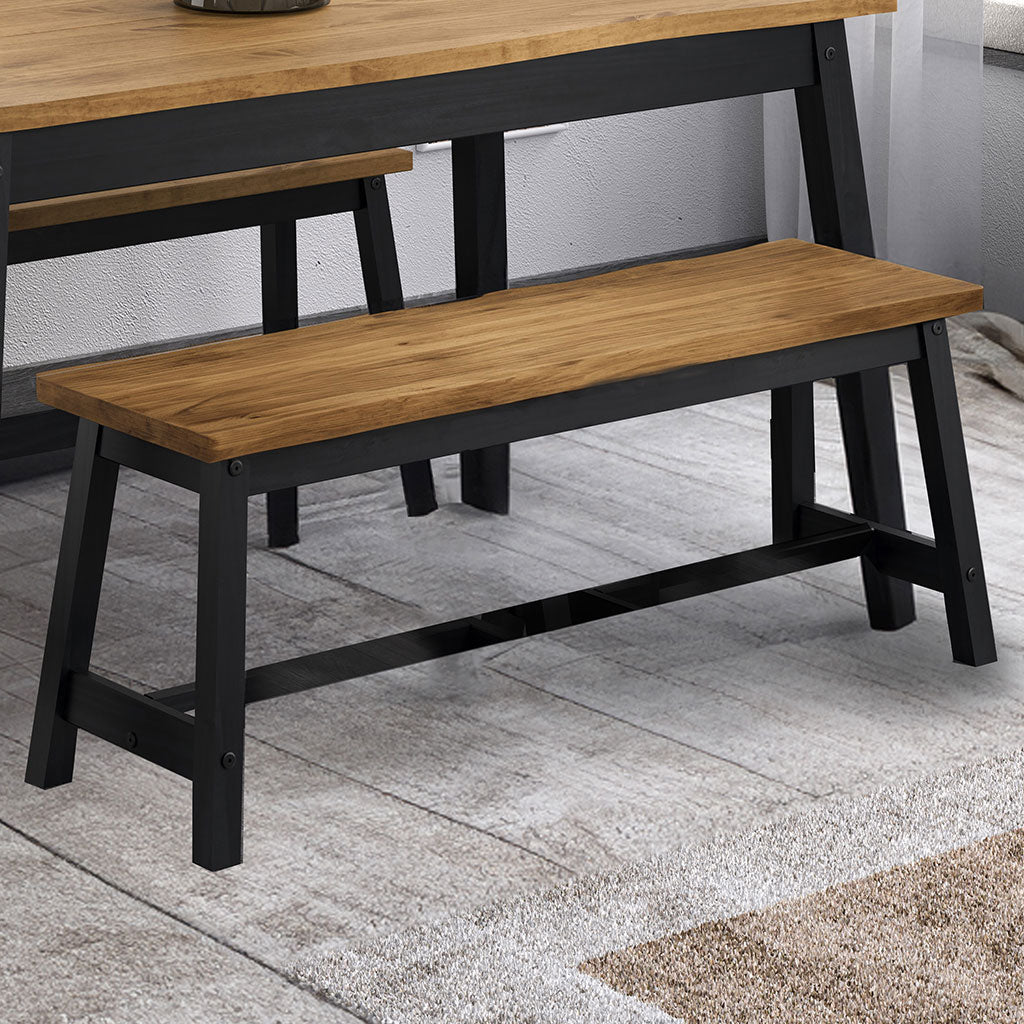 Wooden Dining Bench 122.5cm Wide - Corona