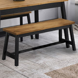 Wooden Dining Bench 122.5cm Wide - Corona
