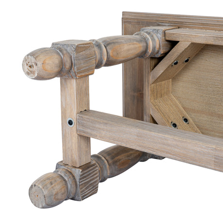 Wooden Dining Bench 200cm Wide for 3 People - Emile