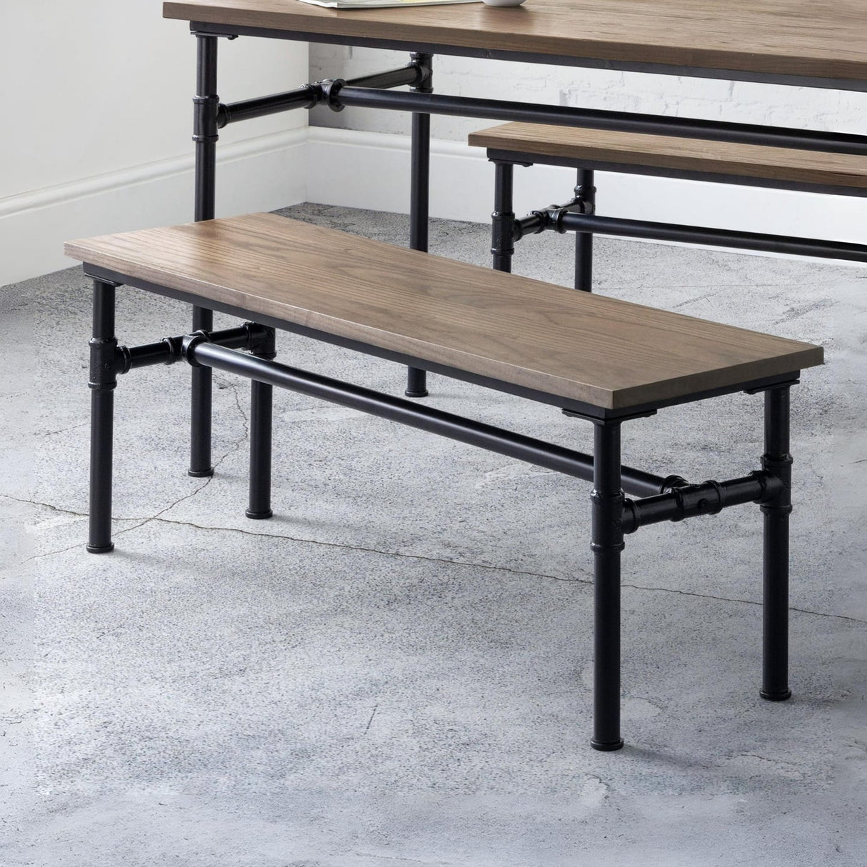 Wooden Dining Bench for 2 People - Carnegie