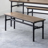 Wooden Dining Bench for 2 People - Carnegie