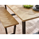 Wooden Dining Bench for 2 People - Hilton