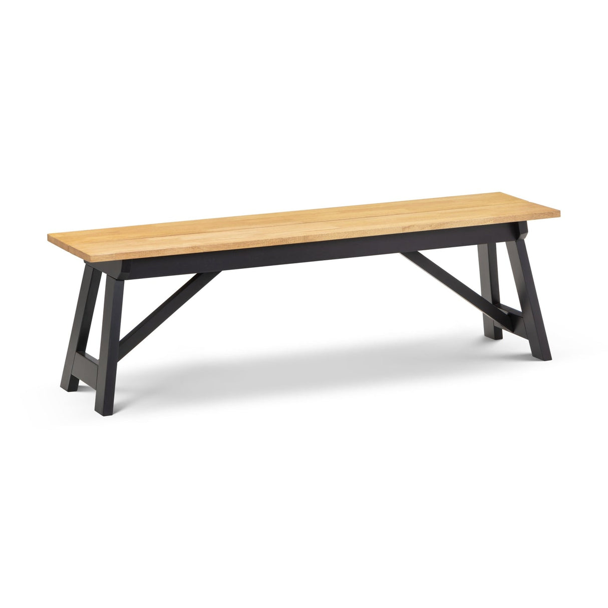 Wooden Dining Bench for 2 People - Hockley