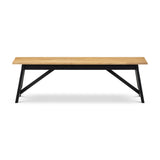 Wooden Dining Bench for 2 People - Hockley